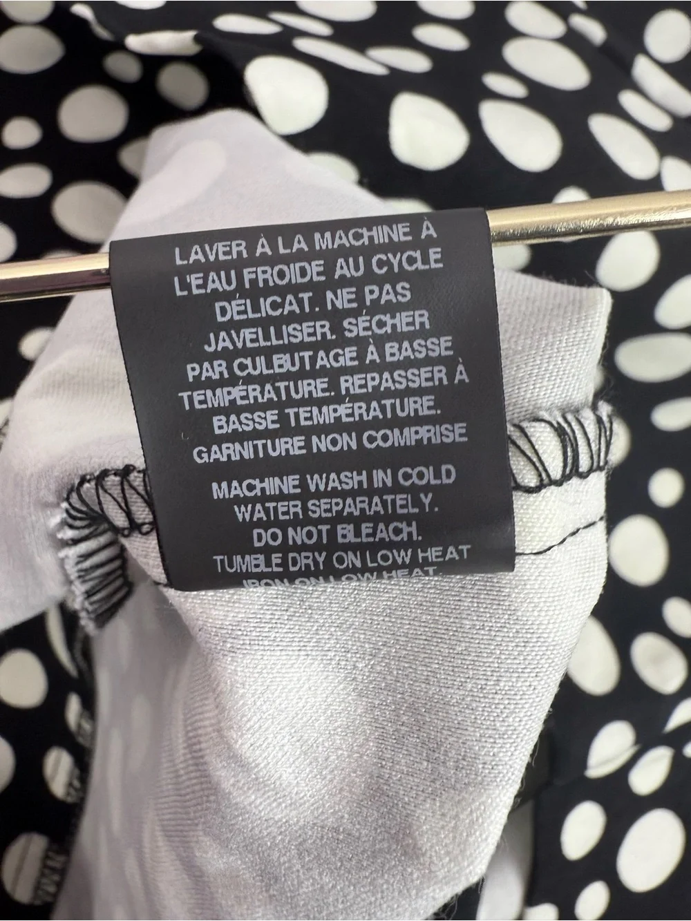 Lily Morgan skirt pencil dotted white black Polka Dot Black Pencil Skirt - Picture 9 of 12